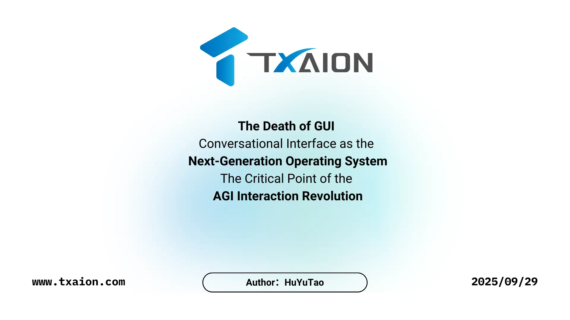 The Death of GUI Conversational Interface as the Next-Generation Operating System The Critical Point of the AGI Interaction Revolution
