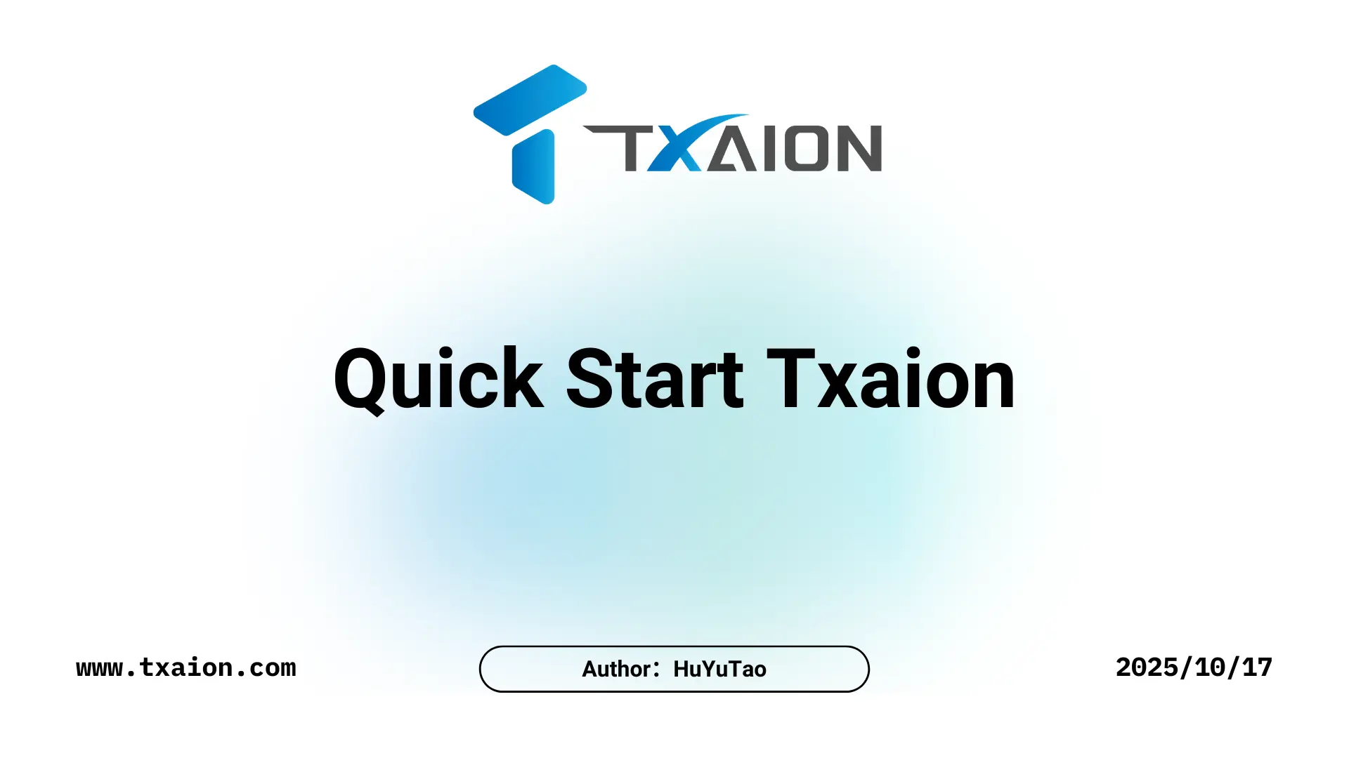 Txaion Quickstart